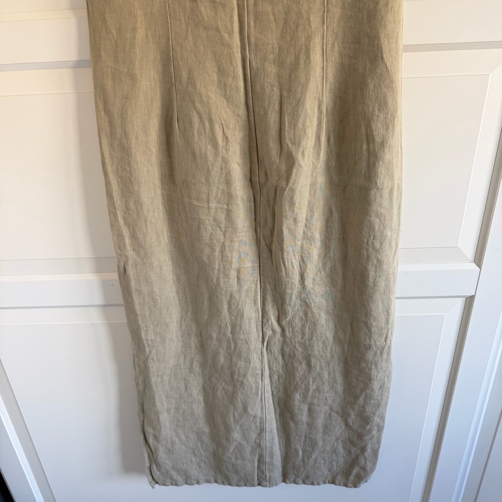 Cut Loose linen button back sleeveless midi dress 41527 - Picture 5 of 9